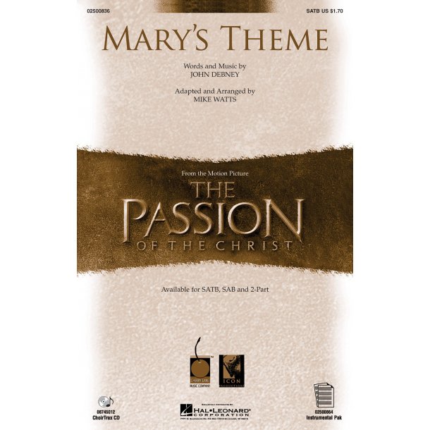 Debney Marys Theme (Watts) Satb Chor