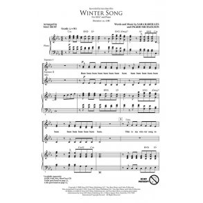 Bareilles Sara/Michaelson Ingrid Winter Song (Arr Huff Mac) Ssa Choral