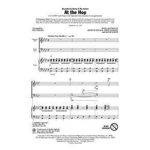 Singer/White/Madara At The Hop (Arr Lojeski Ed) Showtrax Cd