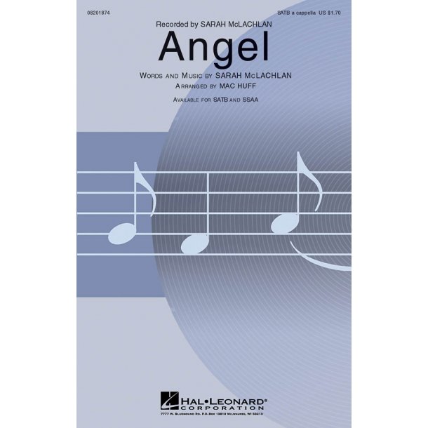 MCLACHLAN SARAH ANGEL (HUFF) SATB