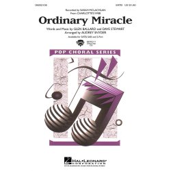 SARAH MCLACHLAN ORDINARY MIRACLE CHARLOTTE'S WEB (AUDREY SNYDER) SATB