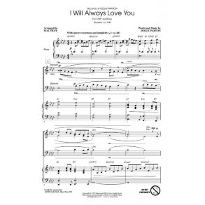 PARTON DOLLY I WILL ALWAYS LOVE YOU (ARR HUFF MAC) SAB CHORAL