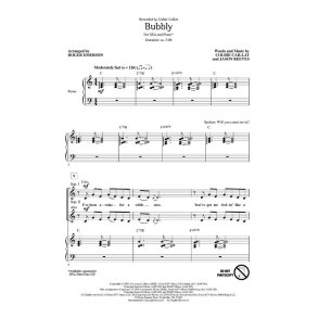 CAILLAT COLBIE BUBBLY (ARR EMERSON ROGER) SHOWTRAX CD