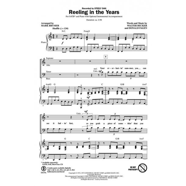 BECKER/FAGEN REELING IN THE YEARS (BRYMER MARK) SHOWTRAX CD