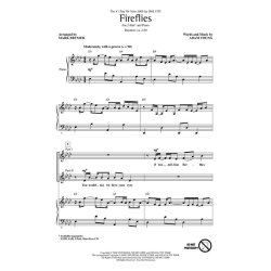 ADAM YOUNG OWL CITY FIREFLIES (ARR MARK BRYMER) 2-PART CHORAL SHEET
