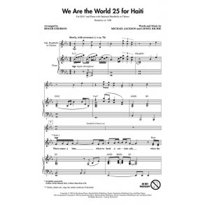 RICHIE/JACKSON WE ARE THE WORLD 25 FOR HAITI (ARR EMERSON) SSA CHORAL
