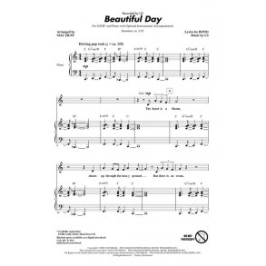 U2 Beautiful Day (Huff) Showtrax Cd