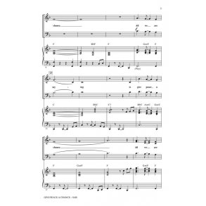 LENNON JOHN GIVE PEACE CHANCE MUSIC OF JOHN LENNON MEDLEY (HUFF) SAB