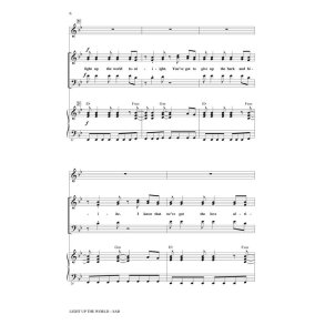 LIGHT UP THE WORLD GLEE (ARR HUFF MAC) SAB CHOR