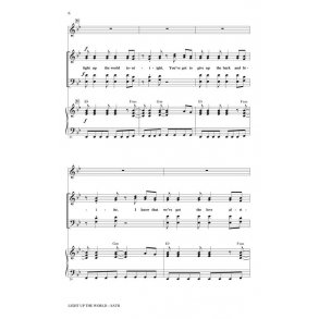 LIGHT UP THE WORLD GLEE (ED HUFF MAC) SHOWTRAX CD