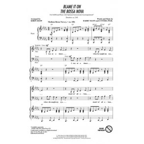 Mann/Weil Blame It On The Bossa Nova (Arr Shaw Kirby) Showtrax Cd