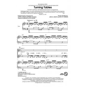 ADKINS ADELE/TEDDER RYAN TURNING TABLES (ARR LOJESKI ED) SSA CHORAL