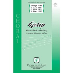 BERG KEN GALOP SOLFEGE SUITE UNISON/2 PART CHORAL