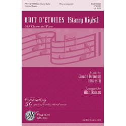 DEBUSSY CLAUDE NUIT D'ETOILES STARRY NIGHT (ARR RAINES ALAN) SSA CHOR