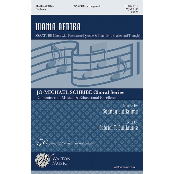 GUILLAUME SYDNEY MAMA AFRIKA (ARR GUILLAUME GABRIEL) SSAATTBB CHOR