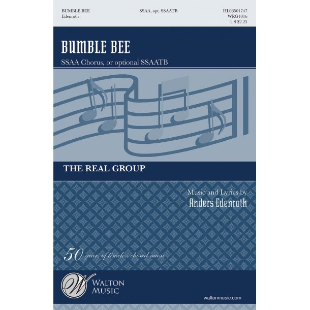 ANDERS EDENROTH THE REAL GROUP BUMBLE BEE SSAA CHOR OPTIONAL TB