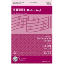 Mendelssohn Felix Hexenlied Witches' Song (Arr Neal Paul) Ssa Choral