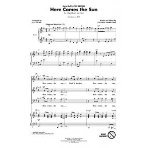The Beatles Here Comes The Sun (Arr Huff Mac) Voicetrax Cd