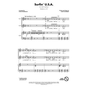 Beach Boys Surfin' U.S.A. (Anderson Tom) 2 Part Choral