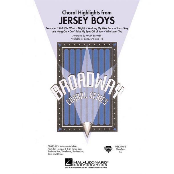 Jersey Boys (Choral Highlights) - TTB