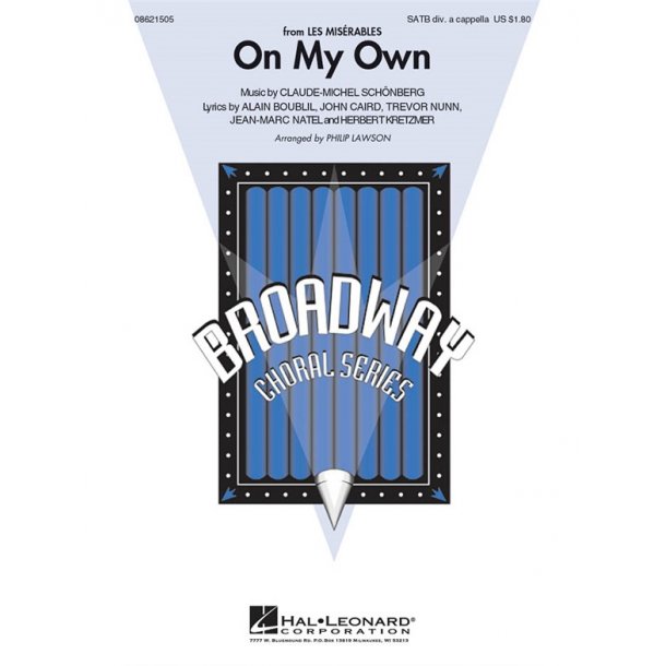 On My Own (Les Mis) Lawson Satb Div