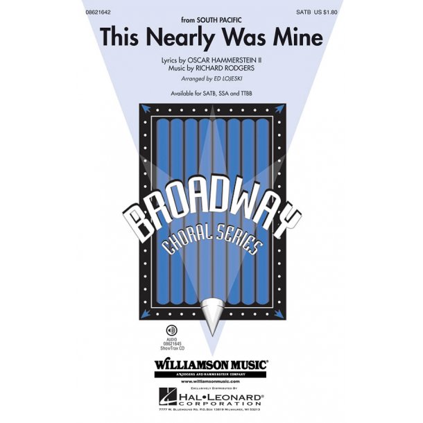 Rodgers/Hammerstein This Nearly Was Mine (Lojeski Ed) Satb Choral