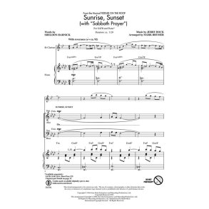 Bock/Harnick Sunrise Sunset With Sabbath Prayer (Brymer) Showtrax Cd