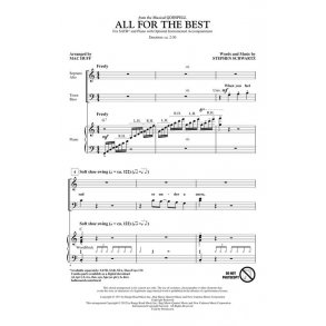 Schwartz Stephen All For The Best From Godspell (Huff Mac) Showtrax Cd