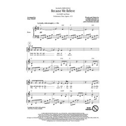 Bocelli/Foster/Foster-Gillies Because We Believe (Huff) Showtrax Cd