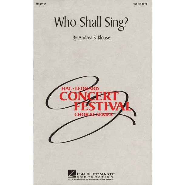 Who Shall Sing?