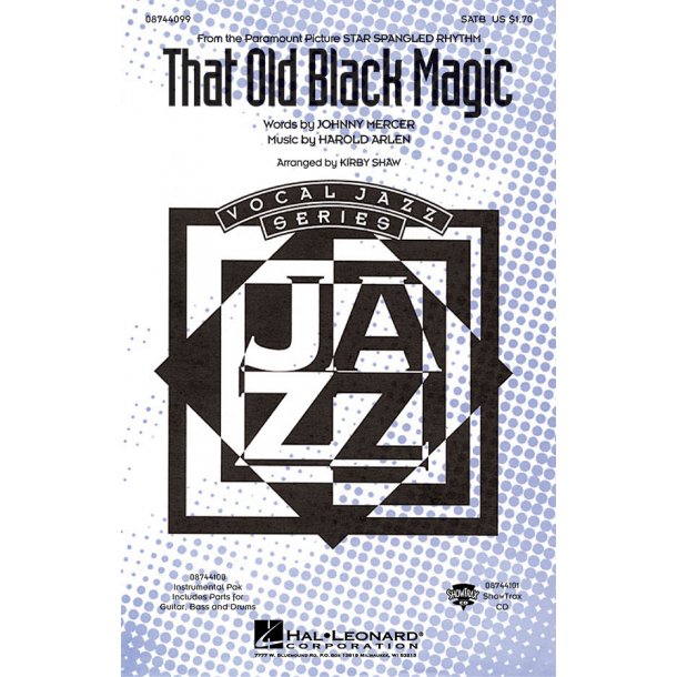 Arlen That Old Black Magic Satb