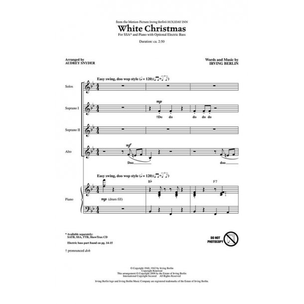 Berlin White Christmas (Snyder) Ssa