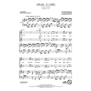 TOWNEND STUART/GETTY KEITH SPEAK O LORD (HARLAN BENJAMIN) SSA CHORAL