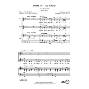 WADE IN THE WATER (ARR MOSES HOGAN) 2 PART CHORAL SHEET