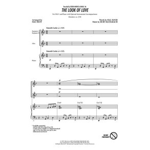 BACHARACH BURT/DAVID HAL THE LOOK OF LOVE (ARR HUFF MAC) SSA CHORAL