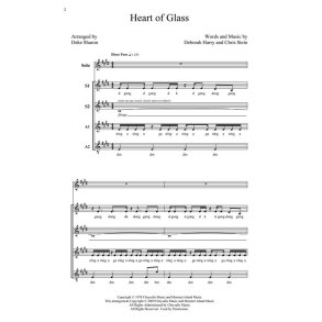 BLONDIE HEART OF GLASS (SHARON DEKE) SSAA A CAPPELLA CHORAL