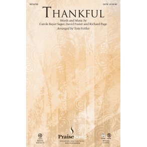 SAGER CAROLE THANKFUL (FETTKE TOM) SATB CHORAL