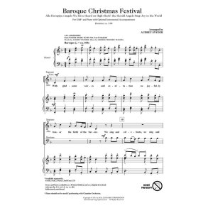 Baroque Christmas Festival Medley (Arr Snyder Audrey) Sab Choral