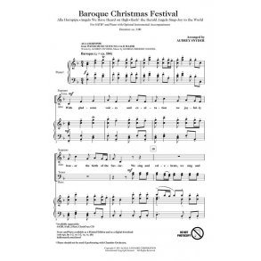 Baroque Christmas Festival Medley (Arr Snyder Audrey) Choirtrax Cd