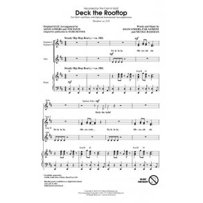 DECK THE ROOFTOP FROM GLEE (BRYMER MARK) SSA CHORAL SHEET MUSIC
