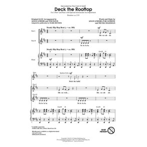 DECK THE ROOFTOP FROM GLEE (BRYMER MARK) 2 PART CHORAL SHEET MUSIC