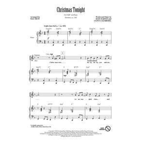 BARNES DAVE CHRISTMAS TONIGHT (HUFF MAC) SAB CHORAL