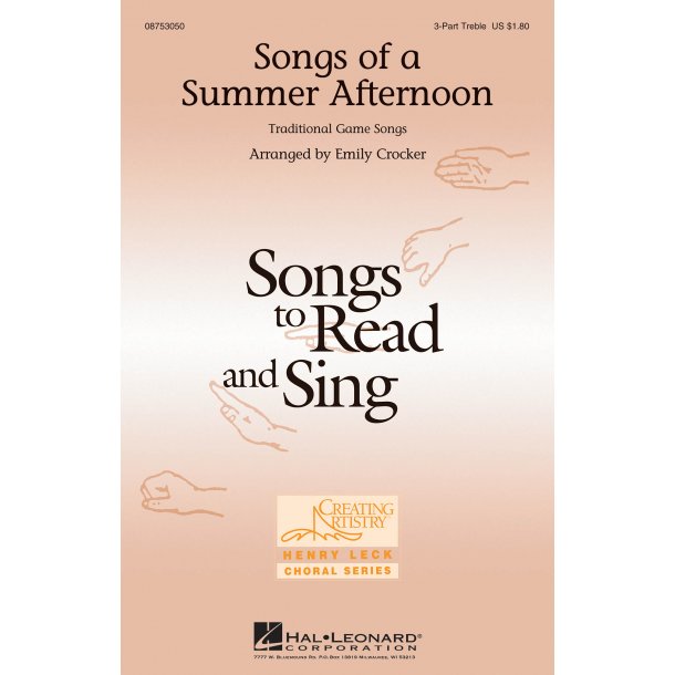 SONGS OF A SUMMER AFTERNOON (CROCKER EMILY) 3 PART TREBLE CHORAL