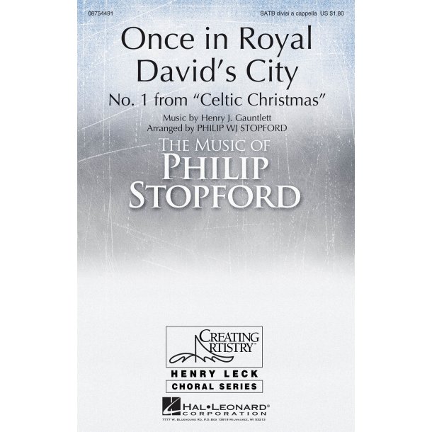 ONCE IN ROYAL DAVID'S CITY (ARR STOPFORD PHILIP) SATB DIVISI CHOR