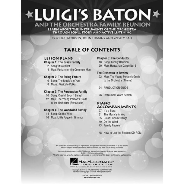 LUIGI'S BATON AND THE ORCHESTRA FAMILY REUNION CLASSROOM KIT BK/CD