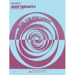 Beck John Jazz Variants Percussion Ensemble Book