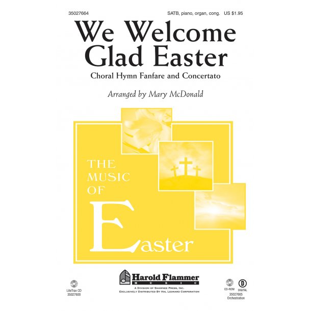 WE WELCOME GLAD EASTER (ARR MCDONALD MARY) SATB