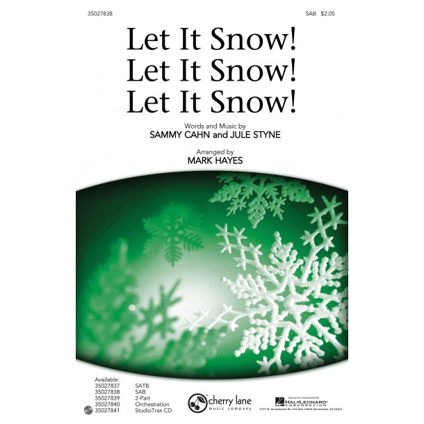 Cahn Let It Snow (Hayes) Sab Chor