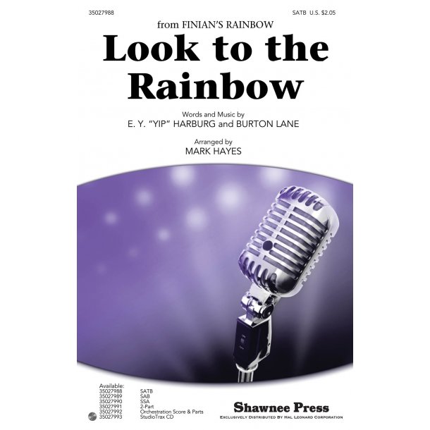 Lane/Harburg Look To The Rainbow (Arr Hayes Mark) Satb Choral