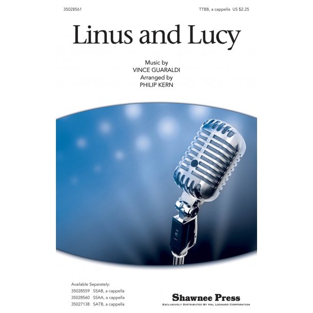 Guaraldi Vince Linus And Lucy (Arr Kern Philip) Ttb Choral